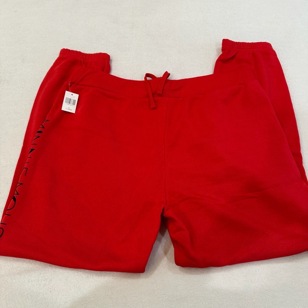 Disney Parks Red Minnie Mouse Track Jogger Sweat Pants - Picture 3 of 7